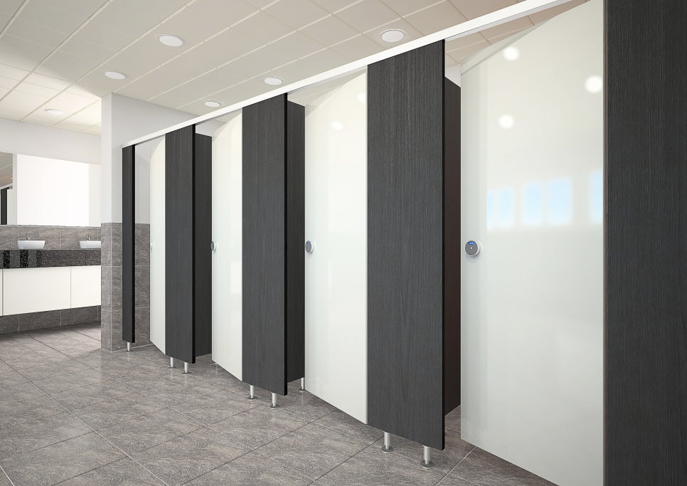 양주(양주시) 큐비클 불곡산 요양원 큐비클 시공 후기: 크림 & 블랙 오크 무광 조합 및 장애인 접이식 문 설치 12 image 18